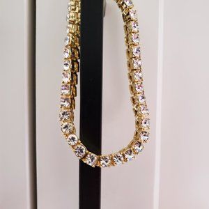 Gold Crate 14k gold plated Tennis Bracelet